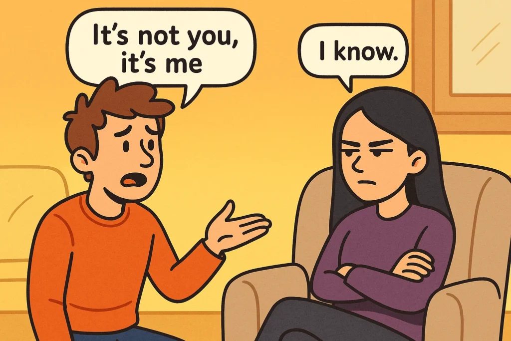 Short & Cold Replies to “It’s Not You, It’s Me”