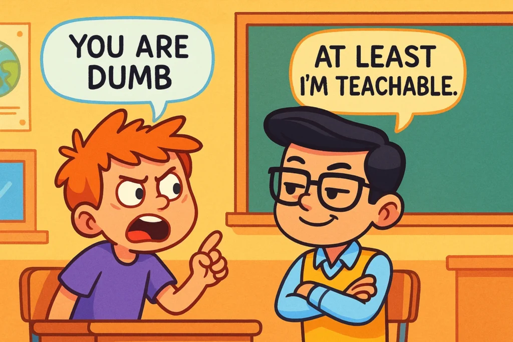 Smart & Witty Comebacks to “You’re Dumb”