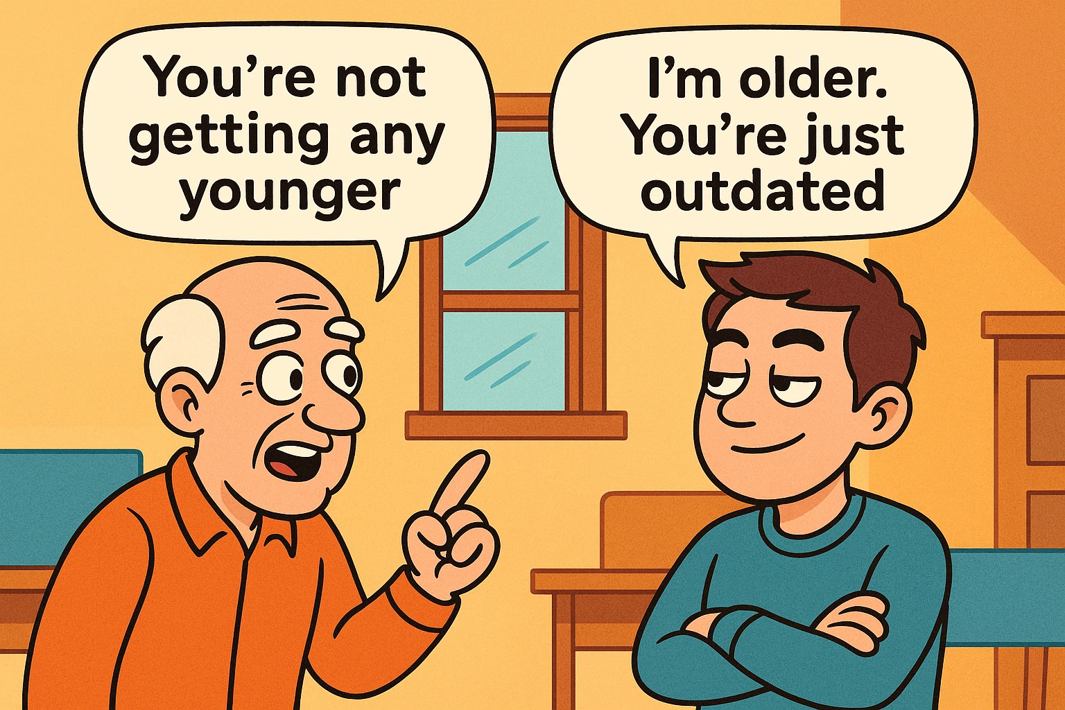 Hilarious Comebacks to “You’re Not Getting Any Younger”