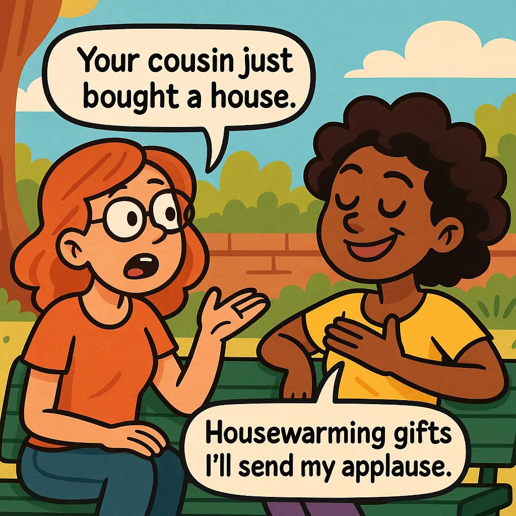 Friendly & Funny Comebacks to “Your Cousin Just Bought a House”