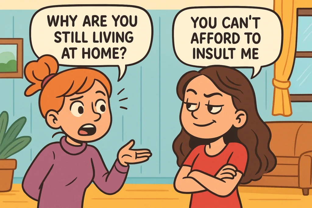 Savage & Brutal Replies to “Why Are You Still Living at Home”