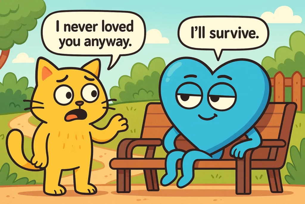 Short & Cold Comebacks to “I Never Loved You Anyway”
