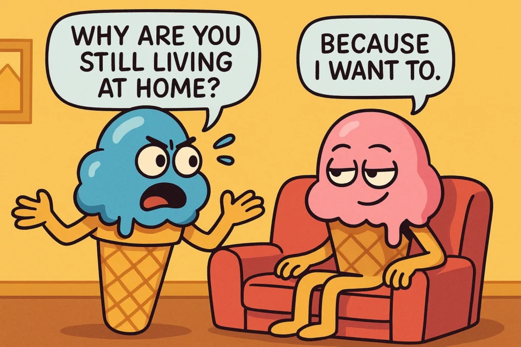 Short & Cold Comebacks to “Why Are You Still Living at Home”